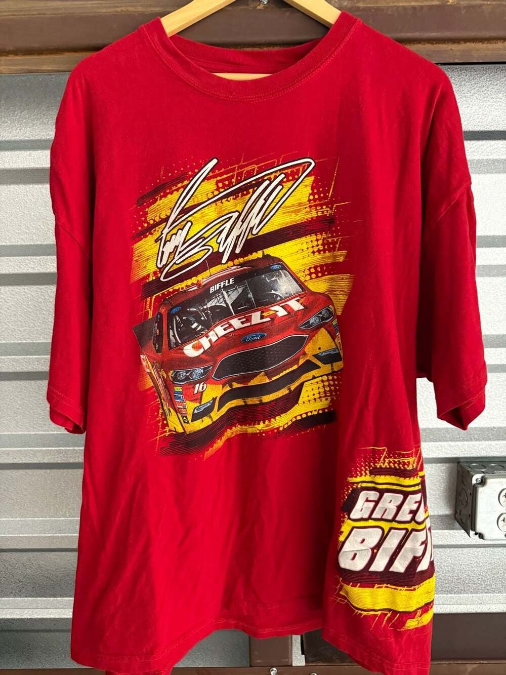 Greg Biffle NASCAR Cheez-It 16 Ford Racing T-Shirt 3XL